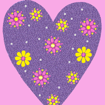 Purple Glitter Heart - Women's T-shirt