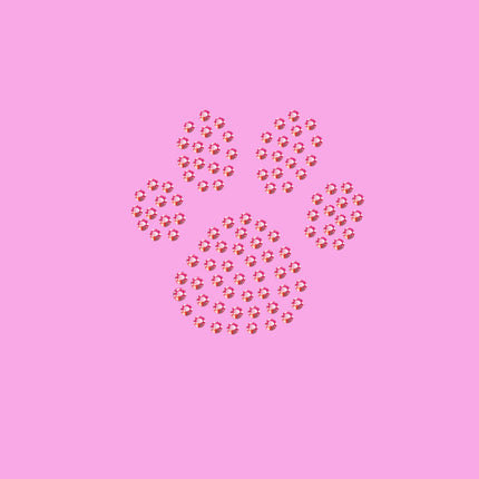 Paw (Pink Rhinestuds) - Women's T-shirt