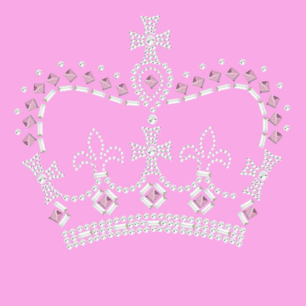 Crown 15 ( Pink, Silver & Clear) - Women's T-shirt