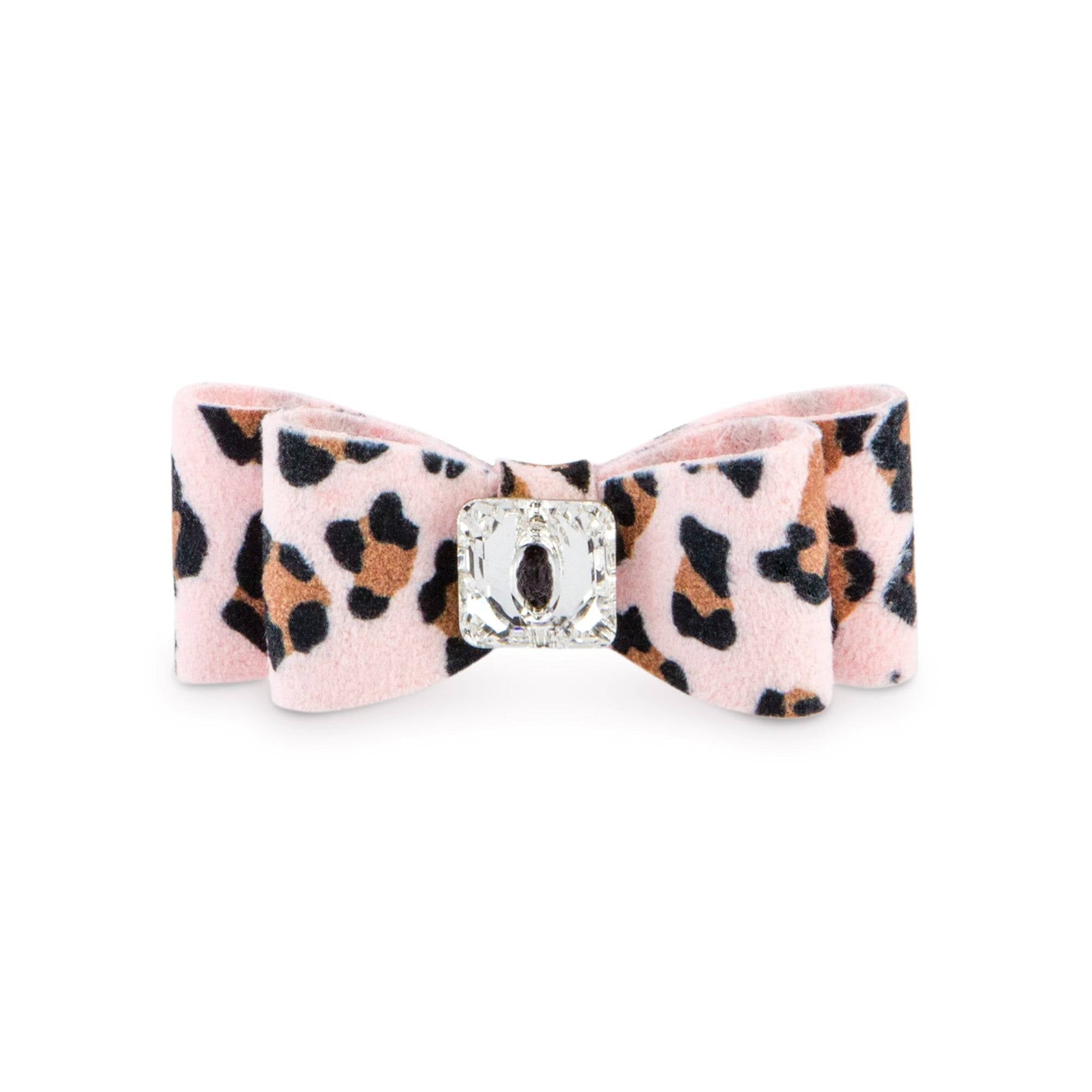 Cheetah Couture Big Bow Hair Bow Pink Cheetah