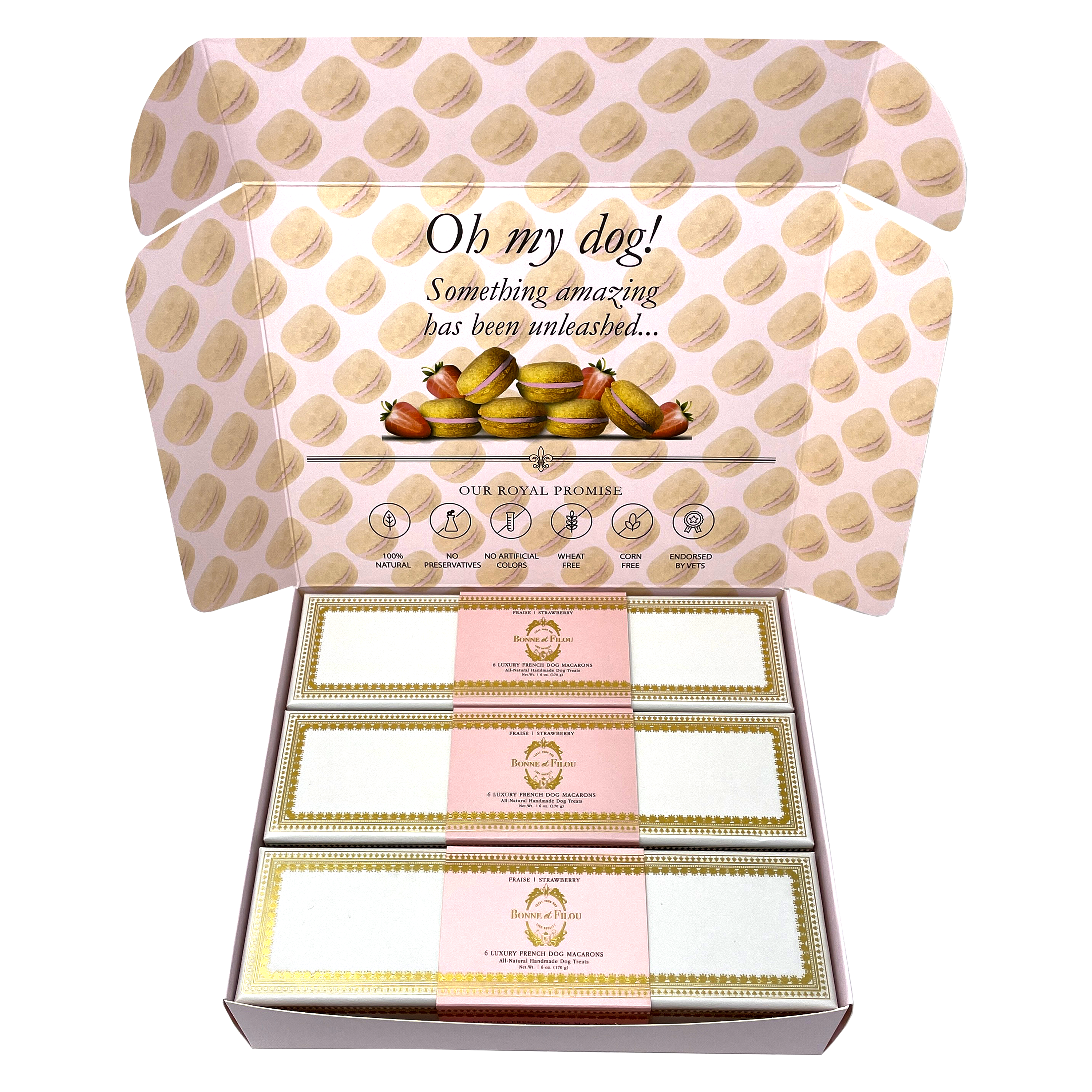 Dog Macaron Combo Gift Box (18 French Dog Macarons)