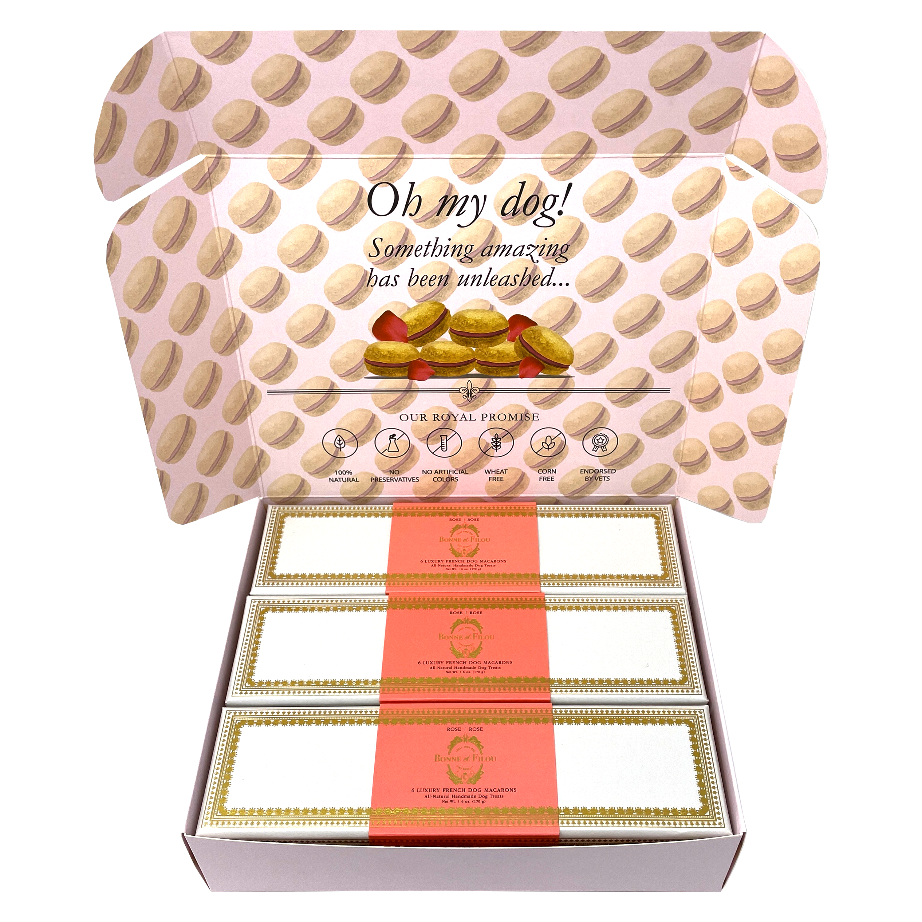 Dog Macaron Combo Gift Box (18 French Dog Macarons)