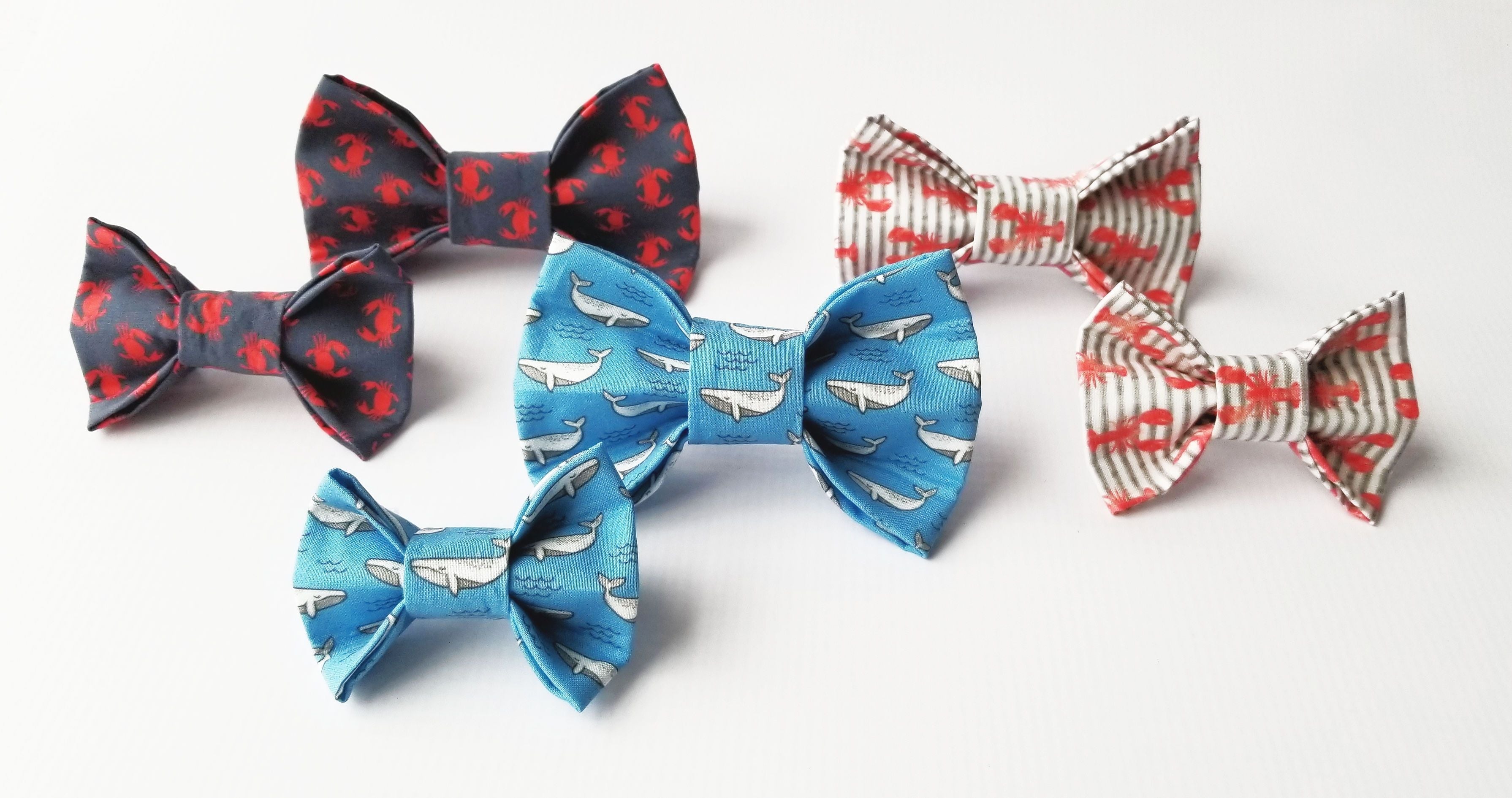 Maine Lobster Dog Bow Tie