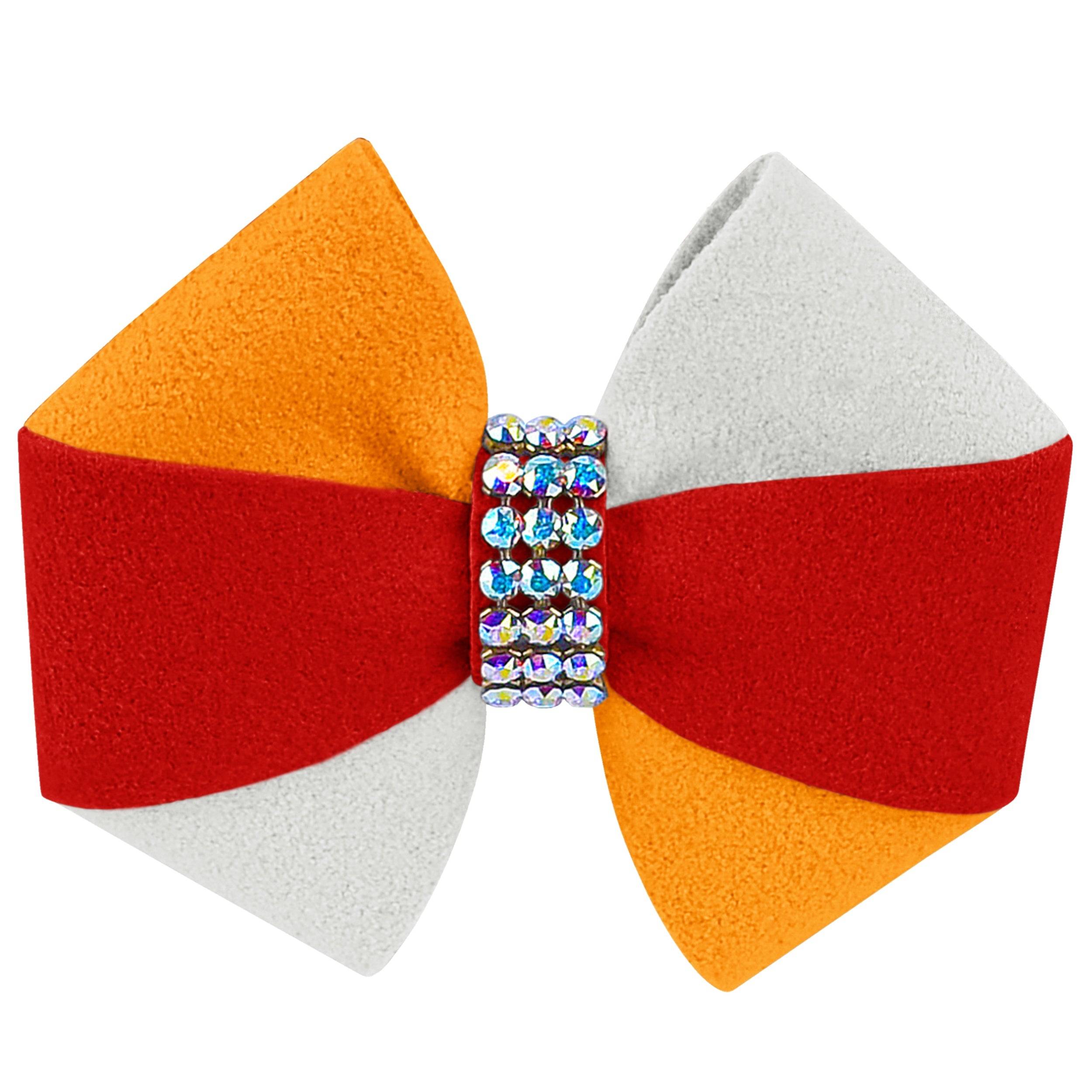 Game Day Glam Red Pepper Pinwheel Bow Hair Bow 1 Red Pepper