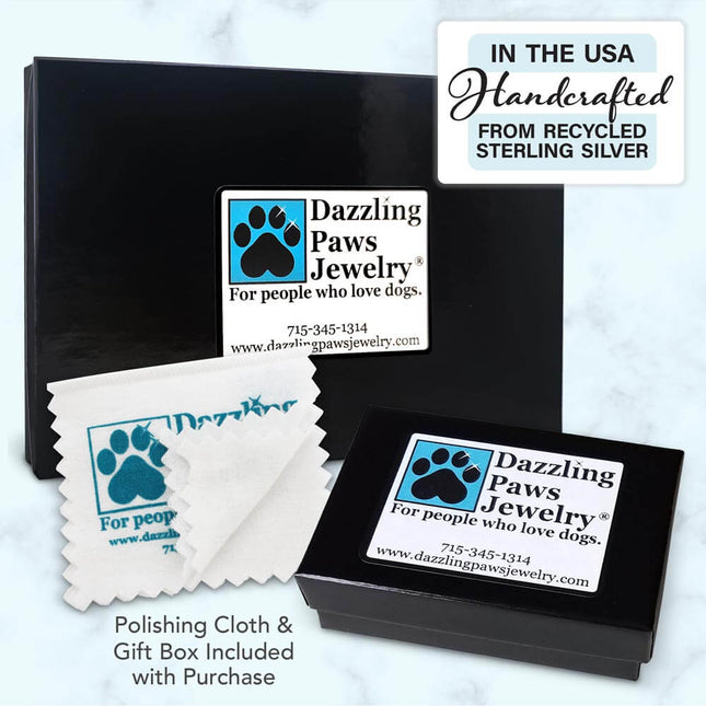 Sterling Silver Pawtner For Life Paw Print Bracelet