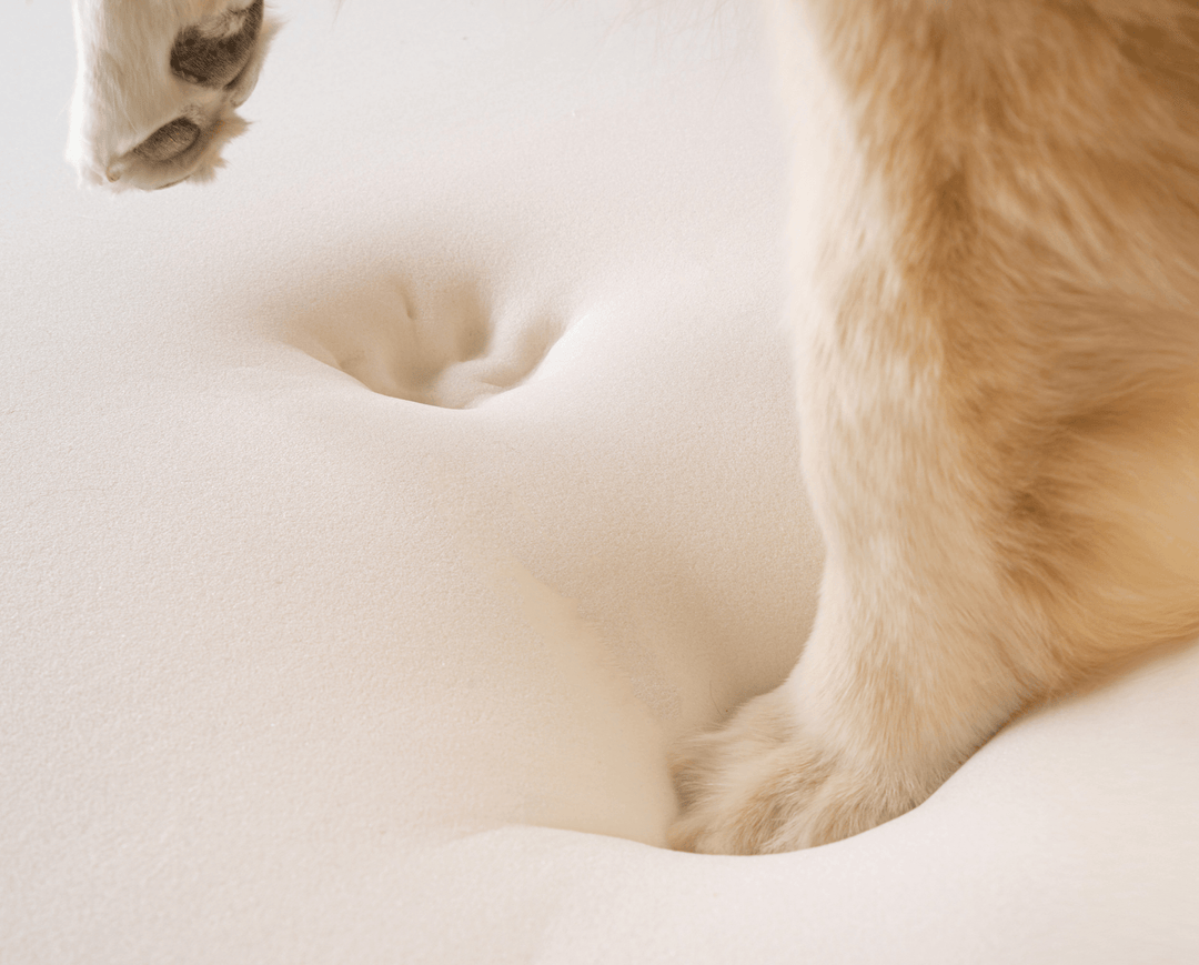 PupRug™ Animal Print Memory Foam Dog Bed - Polar Bear Faux Hide