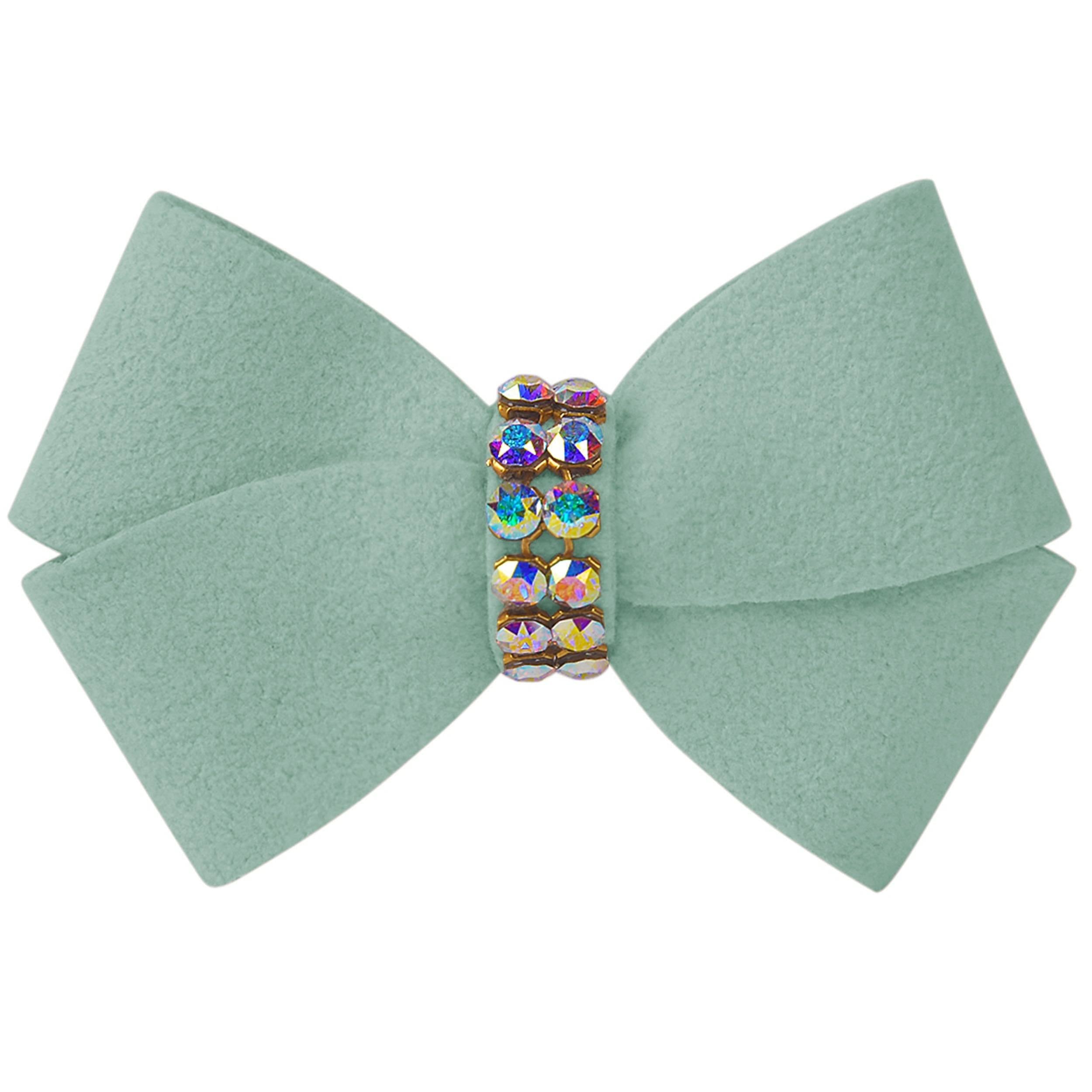 Nouveau Bow Hair Bow with Aurora Borealis Giltmore Mint