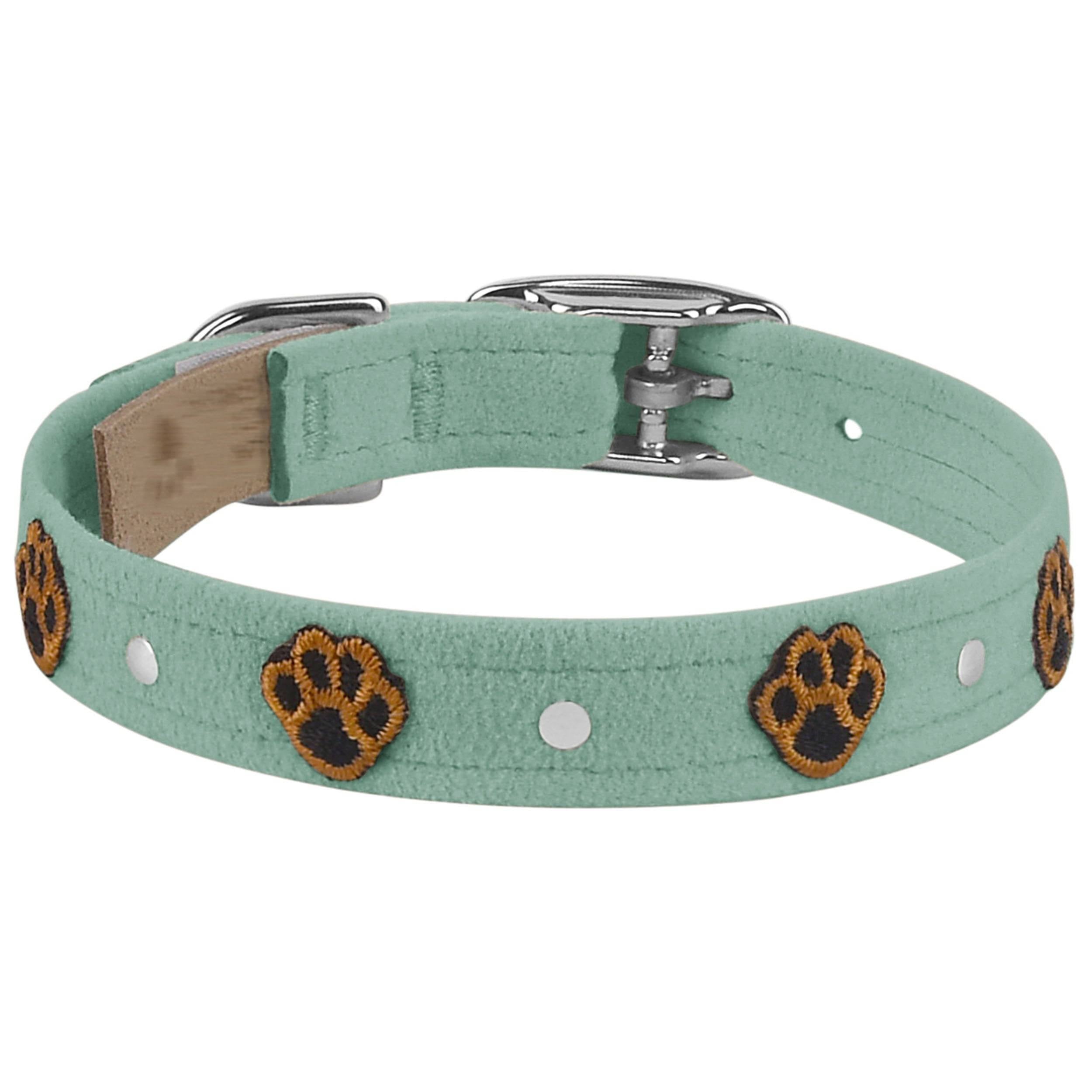 Embroidered Paws Collar Mint