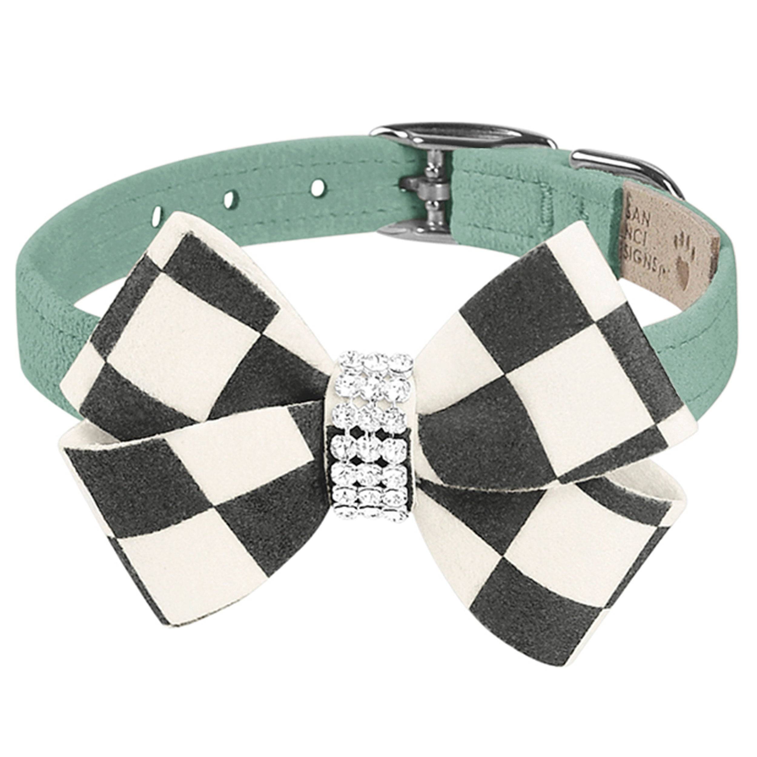 Windsor Check Nouveau Bow Collar Mint