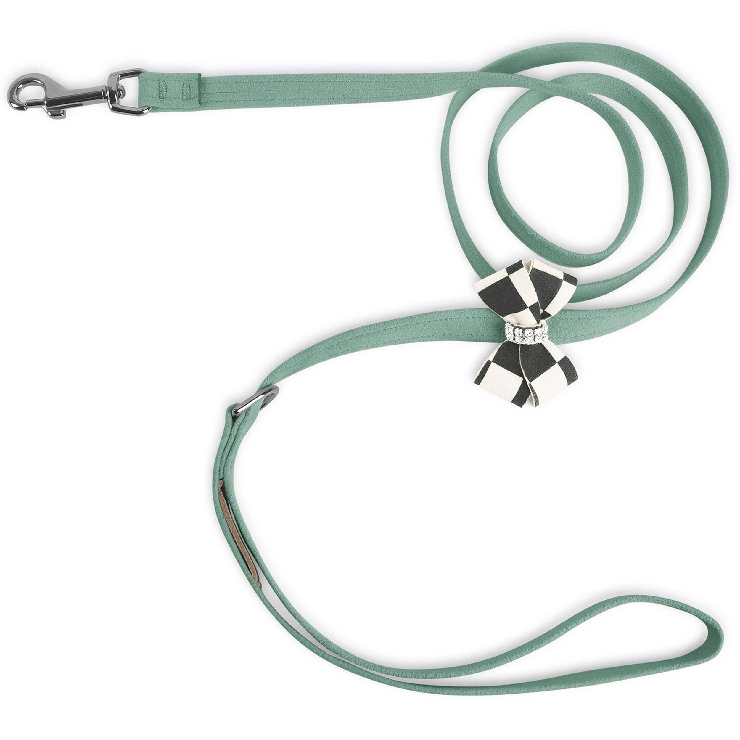 Windsor Check Nouveau Bow Leash Mint