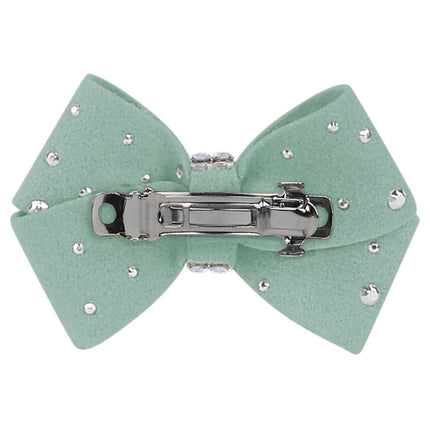 Nouveau Bow Hair Bow with Silver Stardust