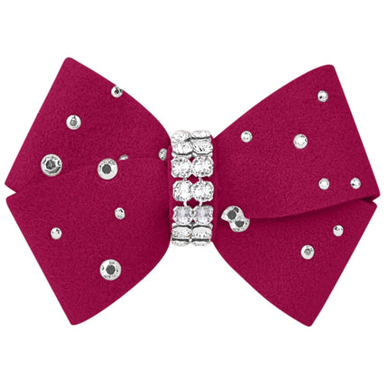 Nouveau Bow Hair Bow with Silver Stardust