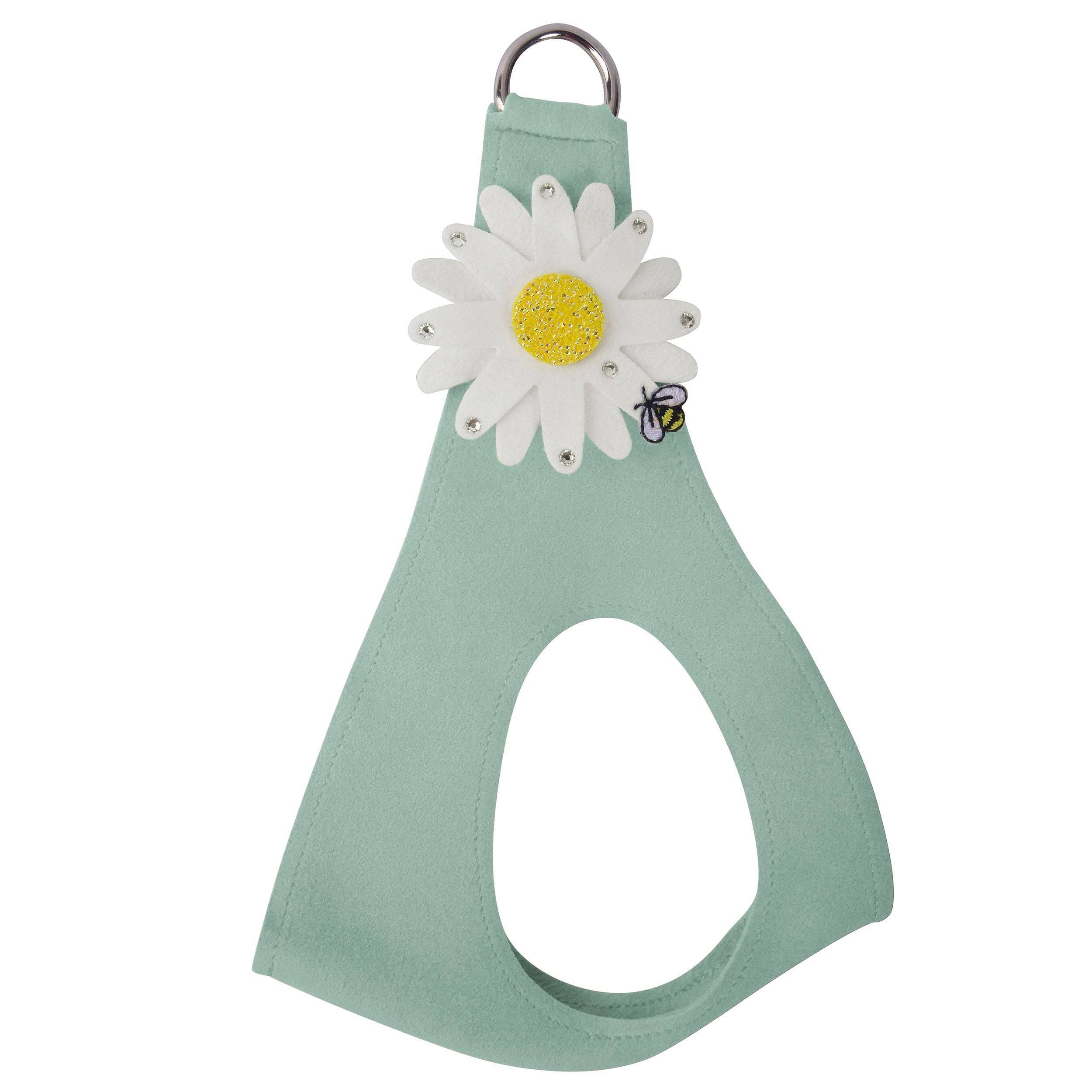 Large Daisy with AB Crystal Stellar Center Step In Harness-Pretty Pastels Mint