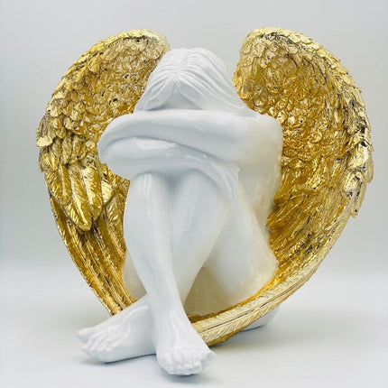 Modern Angel with Luxe Gold Wings