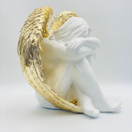 Modern Angel with Luxe Gold Wings