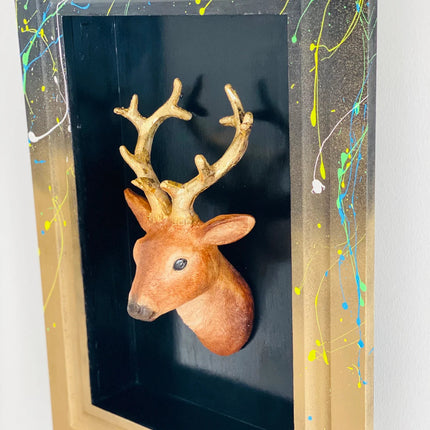 Modern Deer Wall Sculpture