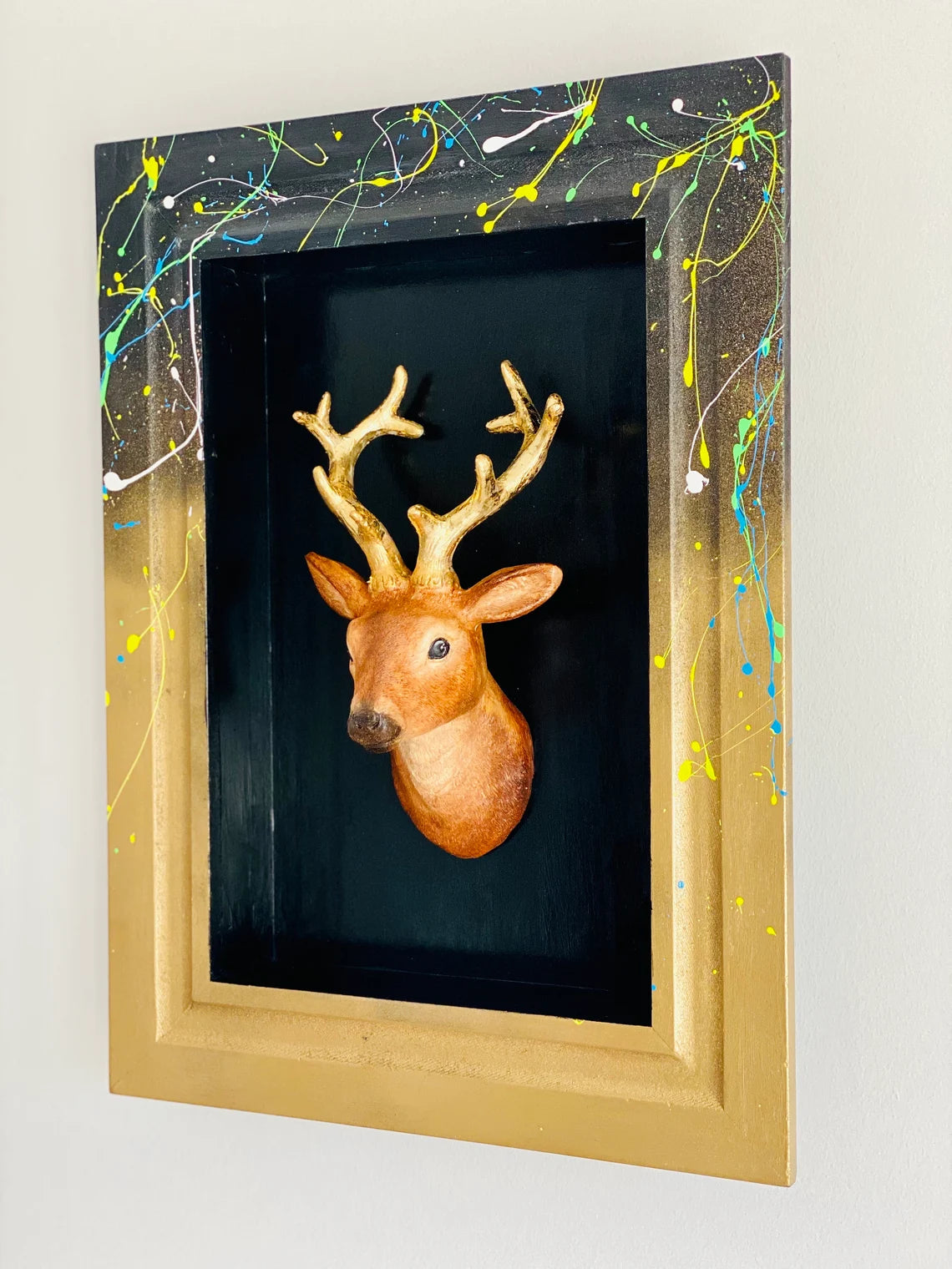 Modern Deer Wall Sculpture