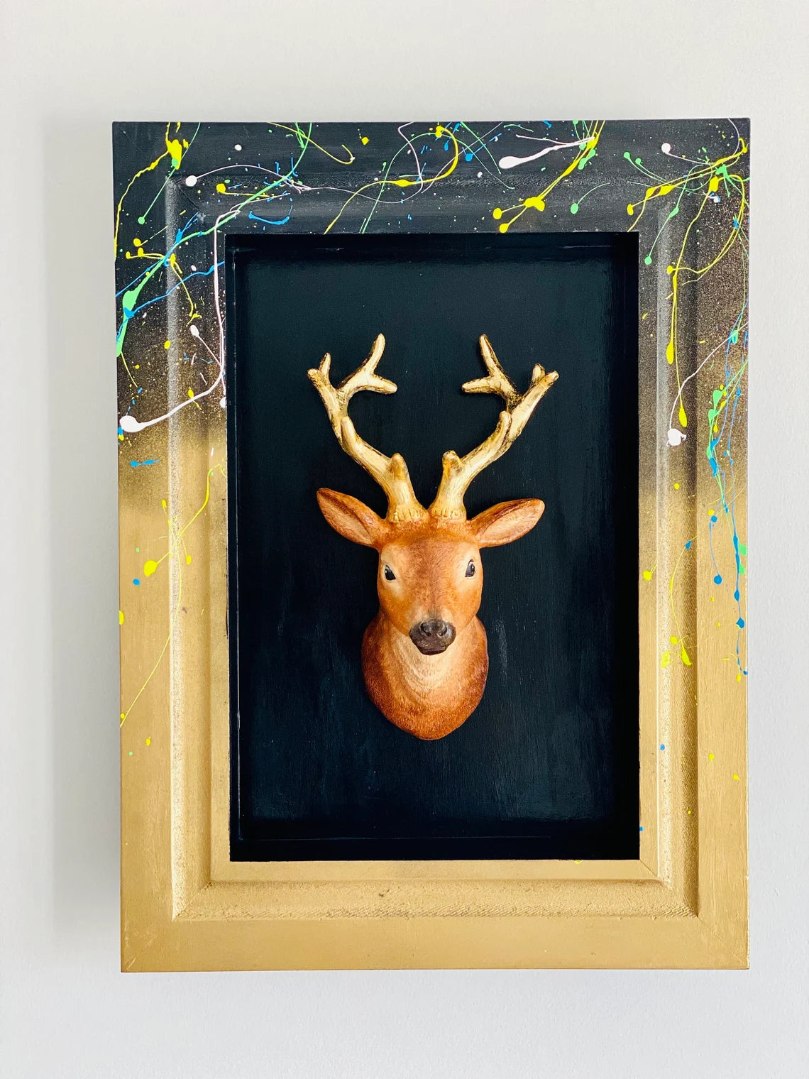 Modern Deer Wall Sculpture