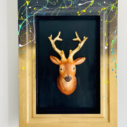 Modern Deer Wall Sculpture