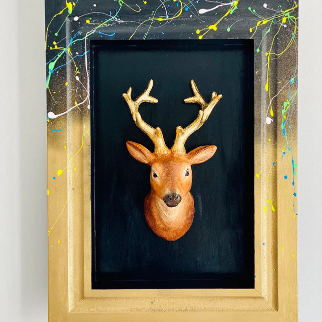 Modern Deer Wall Sculpture