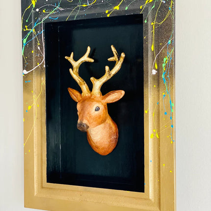 Modern Deer Wall Sculpture