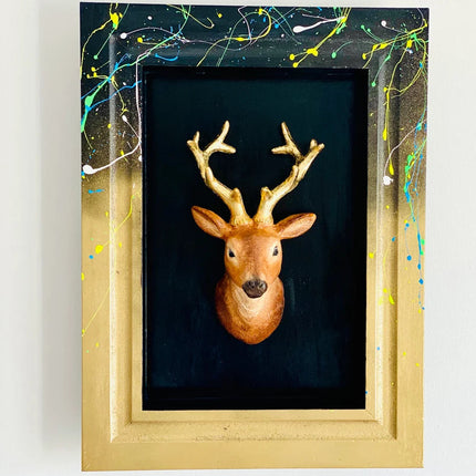 Modern Deer Wall Sculpture