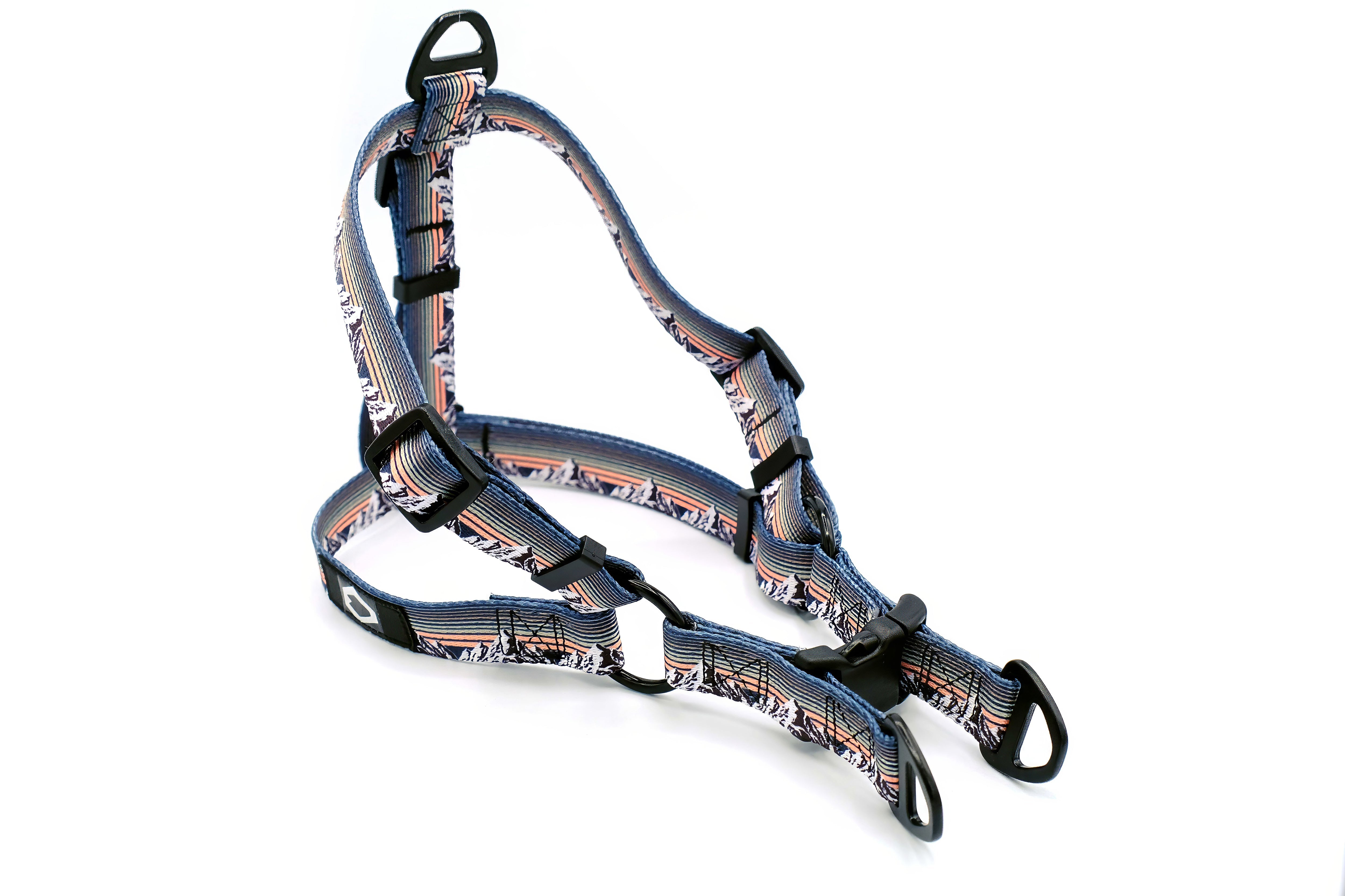 Outdoor Style Mountain Sunset Nylon Step In Dog Harness