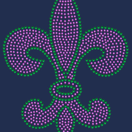 Fleur de Lis (Purple & Green) - Women's T-shirt