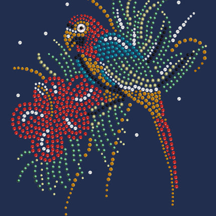 Parrot with Hibiscus - Women's T-shirt