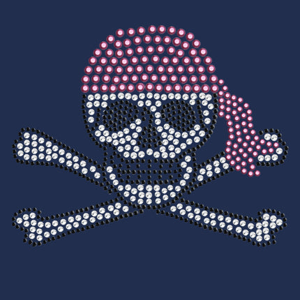 Skull with Pink Bandanna - Women's T-shirt