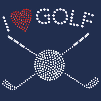 I Love Golf (Small) - Bandana