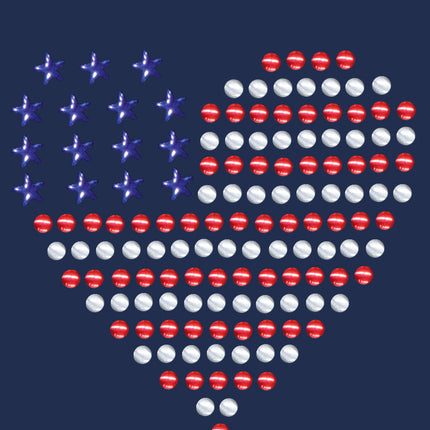 Patriotic Heart 1 Bandanna