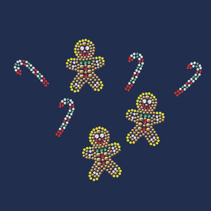 Gingerbread Men & Candy Canes - Bandana