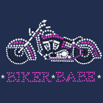 Biker Babe - Pink Motorcycle - Women's T-shirt