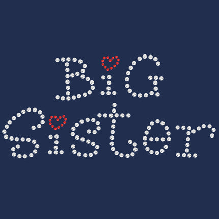 Big Sister with Red Heart - Women's T-shirt