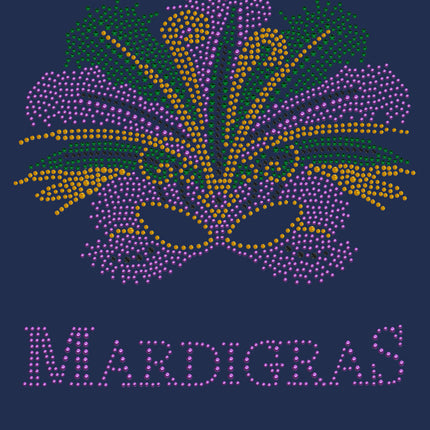 Madi Gras with Mask - Women's T-shirt