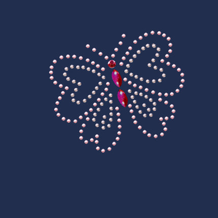 Pink Rhinestud Butterfly - Bandannas