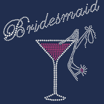 Bridesmaid with Drink & High Heel Shoe - Women's T-shirt