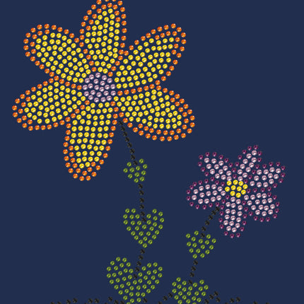 Orange & Purple Flowers - Women's T-shirt