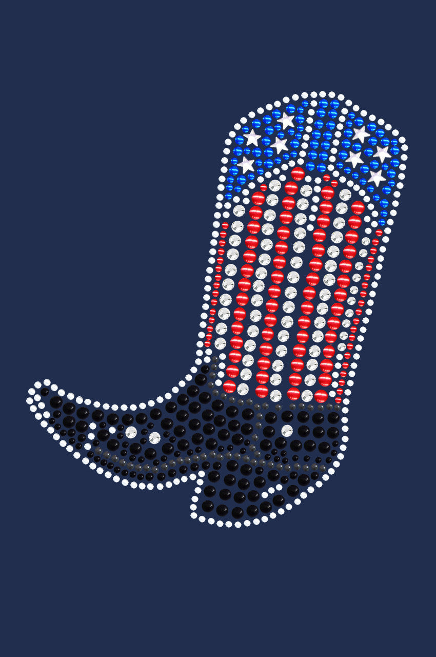 Boot (Red, White, & Blue) - bandana Navy