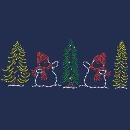 Two Snowmen in Trees - Bandana