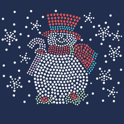 Snowman with Snowflakes - Women's T-shirt