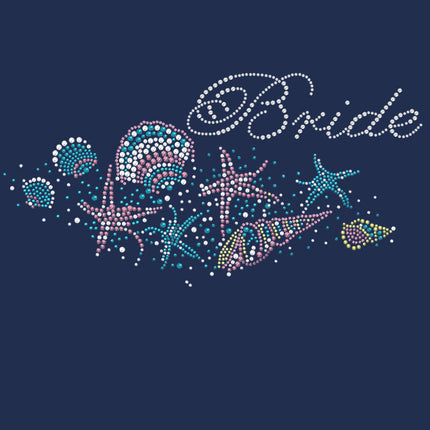 Bride with Seashells- Women's T-shirt