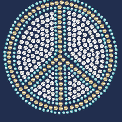 Peace Sign (Blue) - Women's T-shirt