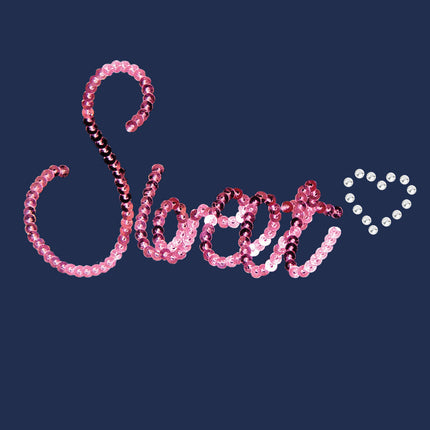 Sweet (Pink Sequins) - Women's T-shirt