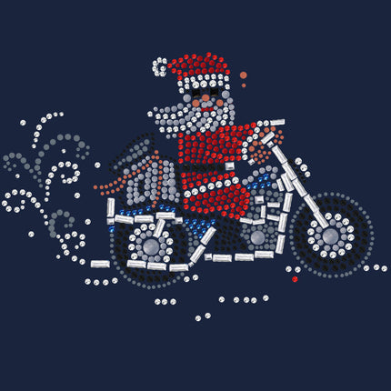 Santa on Motorcycle - Women's Tee