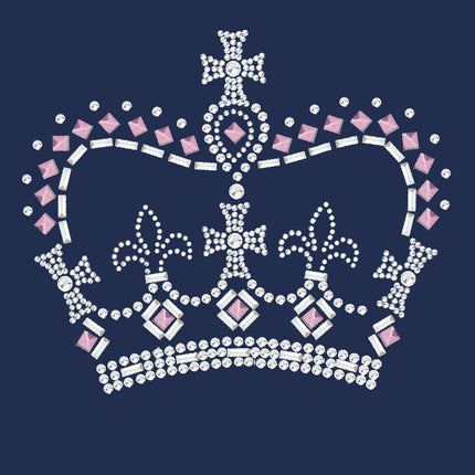 Crown 15 ( Pink, Silver & Clear) - Women's T-shirt