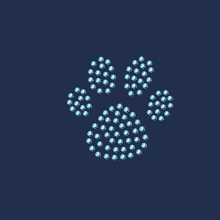 Paw (Blue Rhinestuds) - Women's T-shirt