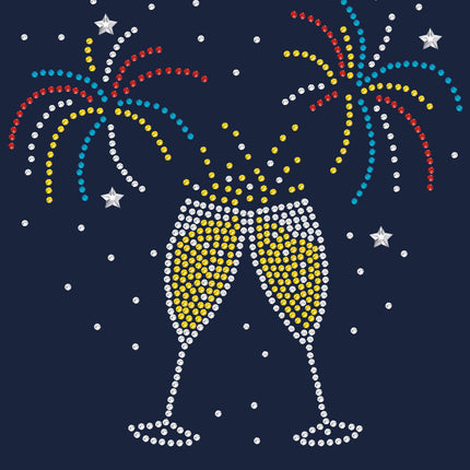 Happy New Year Drink & Fireworks - Women's Tee