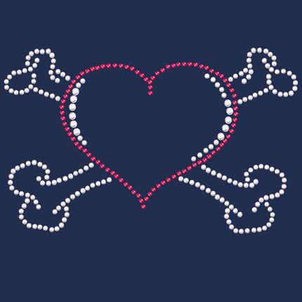 Heart with Cross Bones Bandanna